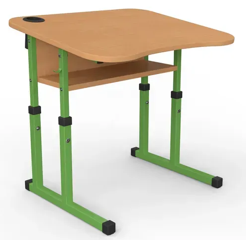 Стіл учнівський одномісний з нахилом №3-6 /600х500 МФ Вересень